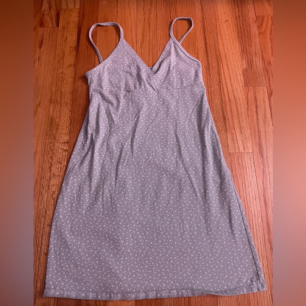Brandy Melville sage green floral dress